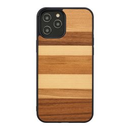 Husa MAN&WOOD case for iPhone 12 Pro Max sabbia black