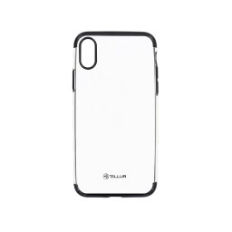 Husa Tellur Cover Silicone Electroplated for iPhone X/XS black