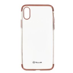 Husa Tellur Cover Silicone Electroplated for iPhone X/XS rose gold