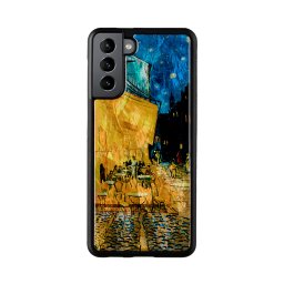 Husa iKins case for Samsung Galaxy S21+ cafe terrace black