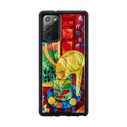 Husa iKins case for Samsung Galaxy Note 20 cat with red fish
