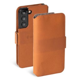 Husa Krusell Leather PhoneWallet Samsung Galaxy S22+ cognac (62468)