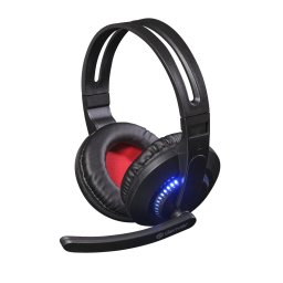 Casti GHS-101, Casti Gaming cu fir, USB, Mini-Jack connector, Negru
