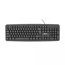 Tastatura USB K-14 cu fir 105but Negru
