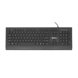 Tastatura K-33 US USB cablu 1.5m Negru