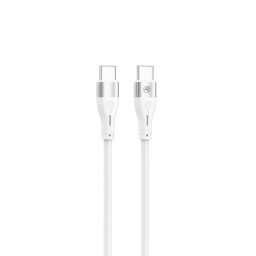 Silicone Type-C to Type-C Cable PD60W 1m White