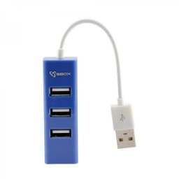 H-204 USB 4 Ports USB HUB blueberry blue