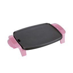 Gratar electric Plita de bucatarie JEGR5522, 28x22cm 1000W Roz