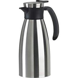 Emsa Vacuum jug SOFT GRIP, 1 liter (stainless steel/black, Quick Tip closure)