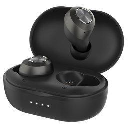 Casti In-Ear HT10, True Wireless, Bluetooth 5.0, Microfon, 6mm diametru, 8h, Negru