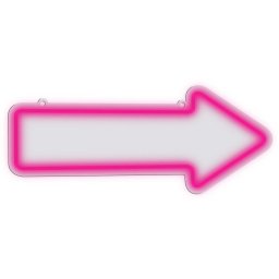 Manta SNL107PK Style Neon Lights ARROW pink