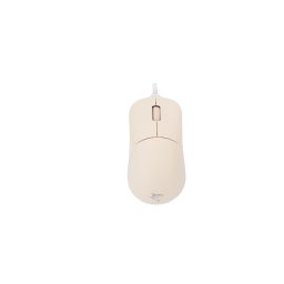 Mouse GM-5014 Graphene – Mouse gaming cu fir USB, optic 12800 DPI, 6 butoane + scroll, iluminare RGB, bej