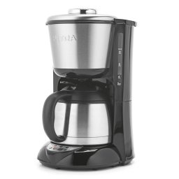 Cafetiera PT6162VDE, 800 W, 1 l, Argintiu/Negru