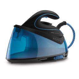 Fier de calcat ZIS5400 Aqua Steam, 2400 W, 1.5 l, Talpa Ceramica, Negru/Albastru