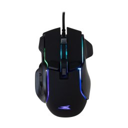 Mouse BGM‑071 Piranha – Gaming, optic, butoane programabile, cablu textil împletit, negru