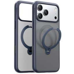 Husa Husa pentru iPhone 17 Pro Max - Torras Ostand Spin MagSafe Series - Navy Blue