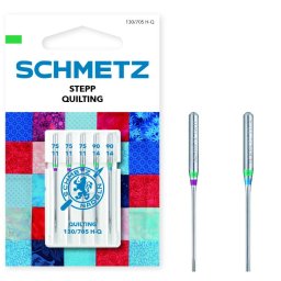 Set 5 ace pentru Quilting, finete 75-90, Schmetz 130/705 H-Q V3S