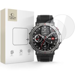 Sticla Temperata Tech Protect Glass Fit Plus 2 Pack Amazfit T Rex 3 Pro 48 mm Clear