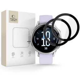 Husa Sticlă hibridă Tech-Protect Glass Flex+ pentru Garmin Venu 4 41 mm, pachet 2 bucăți, neagră