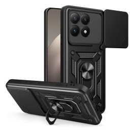 Husa Husă Tech-Protect CamShield Pro pentru Xiaomi 15T, protecție cameră cu slider, neagră