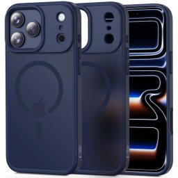 Husa Husă Tech-Protect Magmat MagSafe pentru iPhone 17 Pro Max, finisaj mat, compatibilă MagSafe, deep blue
