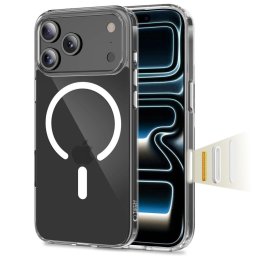 Husa Husă Tech-Protect FlexAir Hybrid CC MagSafe pentru iPhone 17 Pro Max, spate transparent, compatibilă MagSafe, transparentă