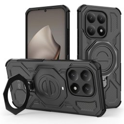 Husa Husă Tech-Protect TacticStand MagSafe pentru Xiaomi 15T, stand integrat, compatibilă MagSafe, negru mat