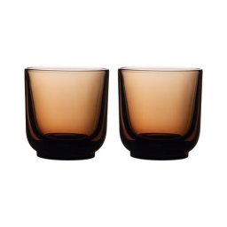 Fellow - set of two glass Pirch Cappuccino 190 ml - Amber