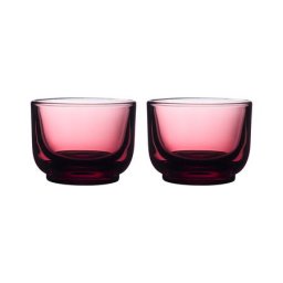 Fellow - set of two glass Pirch Cortado 120 ml - Garnet