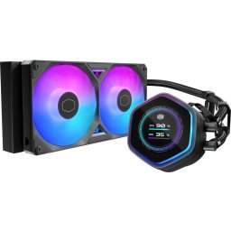 MasterLiquid 240 Atmos II LCD ARGB LED 2 x 120 mm Negru