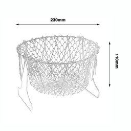 Cos pentru gatit sau scurs 12 in 1, din otel, Chef Basket Deluxe