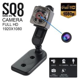 Mini camera Full HD SQ8 cu senzor de miscare si stabilizator imagine