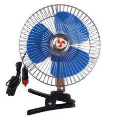 Ventilator auto 12 Volti oscilant cu suport metalic inclus, 8 inch