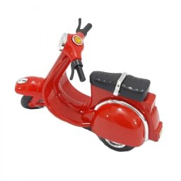 Bricheta reincarcabila tip scuter rosu de birou