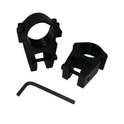 Inele de montura pentru lunete airsoft, 11 mm, metalice, negre