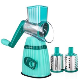 Razatoare manuala pentru fructe si legume cu 3 lame interschimbabile