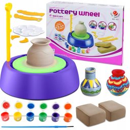 Jucarie educationala si creativa pentru copii Roata Olarului set olarit