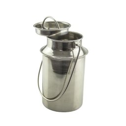 Bidon din inox cu capac si maner Grunberg IRL45L pentru depozitare lapte