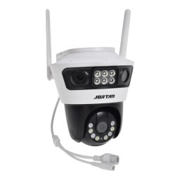 Camera de supraveghere tripla JORTAN6 cu Wi-Fi si pe cablu retea RJ45