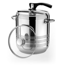 Set 2 x Oala sub Presiune, cu Capac din Sticla, Grunberg Pc7, 7 l