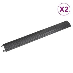 Rampe de protectie pentru cablu, 2 buc., negru, 98,5 cm GartenMobel Dekor