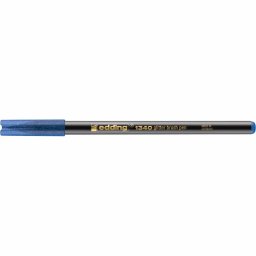 Marker Edding 1340 Glitter, varf tip pensula, 1-6 mm, albastru glitter