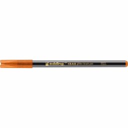 Marker Edding 1340 Glitter, varf tip pensula, 1-6 mm, portocaliu glitter