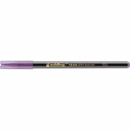Marker Edding 1340 Glitter, varf tip pensula, 1-6 mm, mov glitter