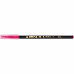 Marker Edding 1340 Glitter, varf tip pensula, 1-6 mm, roz glitter