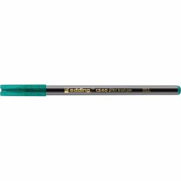 Marker Edding 1340 Glitter, varf tip pensula, 1-6 mm, verde inchis glitter
