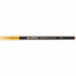 Marker Edding 1340 Glitter, varf tip pensula, 1-6 mm, galben ocker glitter