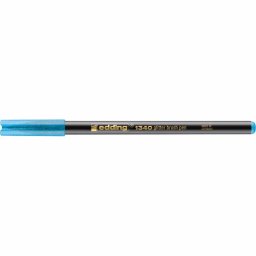 Marker Edding 1340 Glitter, varf tip pensula, 1-6 mm, bleu glitter