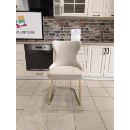 SET DE 6 SCAUNE STELLA CREM CU AURIU