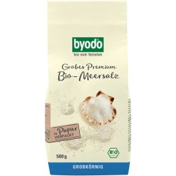 Sare de mare neiodata grunjoasa 500g Byodo